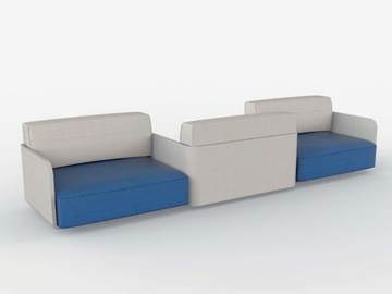 AIR - Sectional sofa with fire retardant padding by Viscio Urban Design - view 2